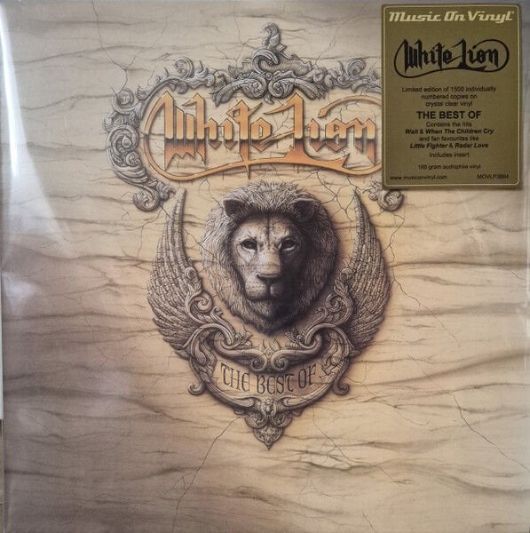 WHITE LION – THE BEST OF WHITE LION (1992) - 2LP 2025 REISSUE COMPILATION NUMBERED 180GR CRYSTAL CLEAR VINYL SIFIR PLAK