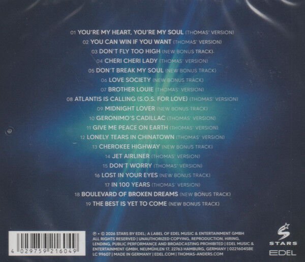 THOMAS ANDERS – ...SINGS MODERN TALKING: THE BEST (2026) - CD JEWEL CASE AMBALAJINDA SIFIR