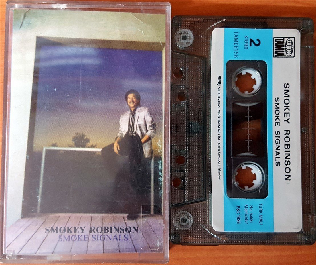 SMOKEY ROBINSON - SMOKE SIGNALS (1986) MMY CASSETTE MADE IN TURKEY ''USED'' PAPER LABEL