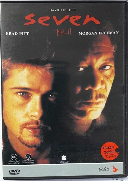 SEVEN - BRAD PITT - MORGAN FREEMAN - DAVID FINCHER - DVD SIFIR