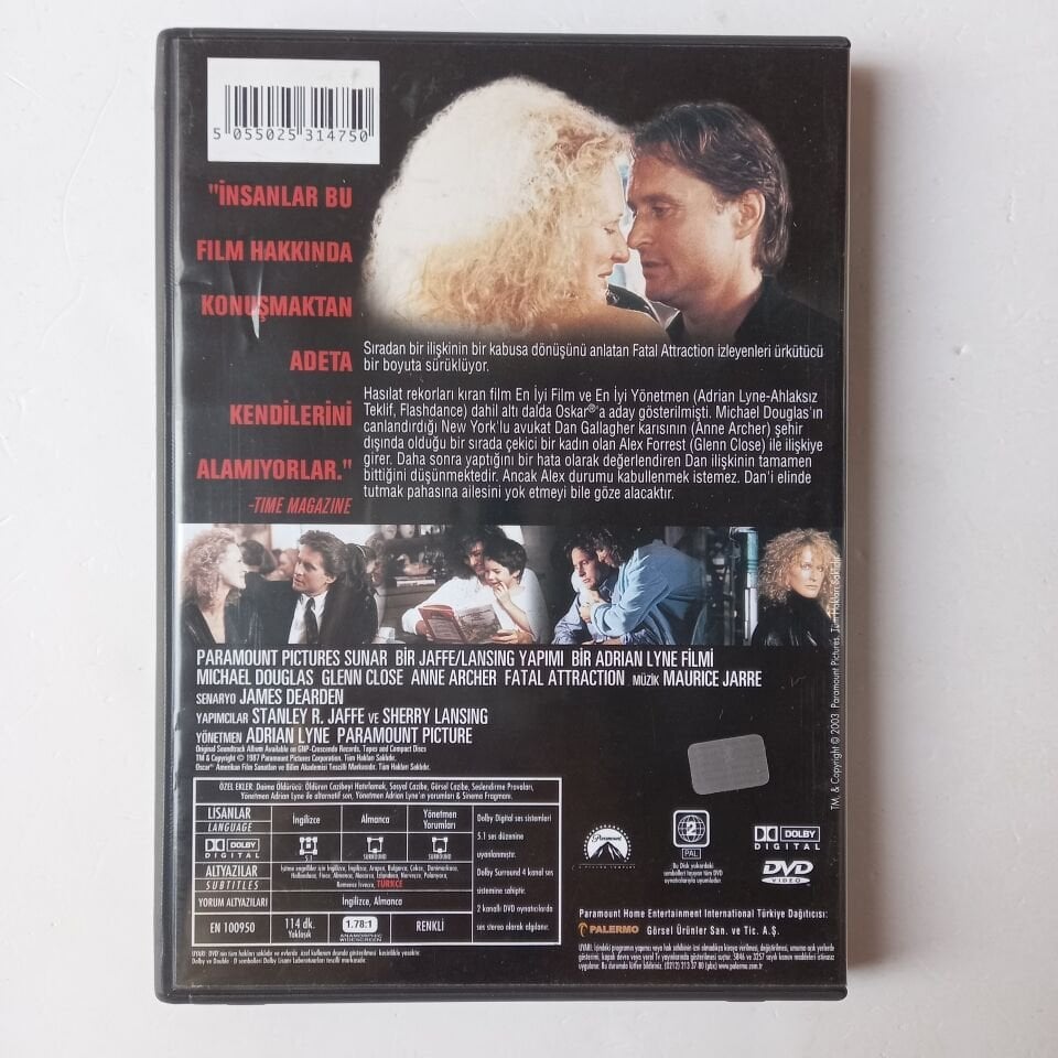 ÖLDÜREN CAZİBE - FATAL ATTRACTION - SPECIAL COLLECTOR'S EDITION - DVD 2.EL