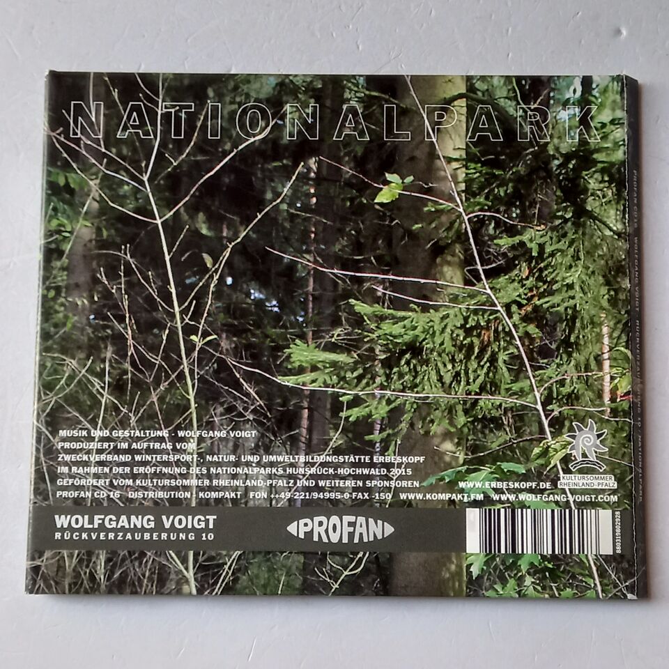 WOLFGANG VOIGT – RÜCKVERZAUBERUNG 10 / NATIONALPARK (2015) - CD DIGIPAK 2.EL