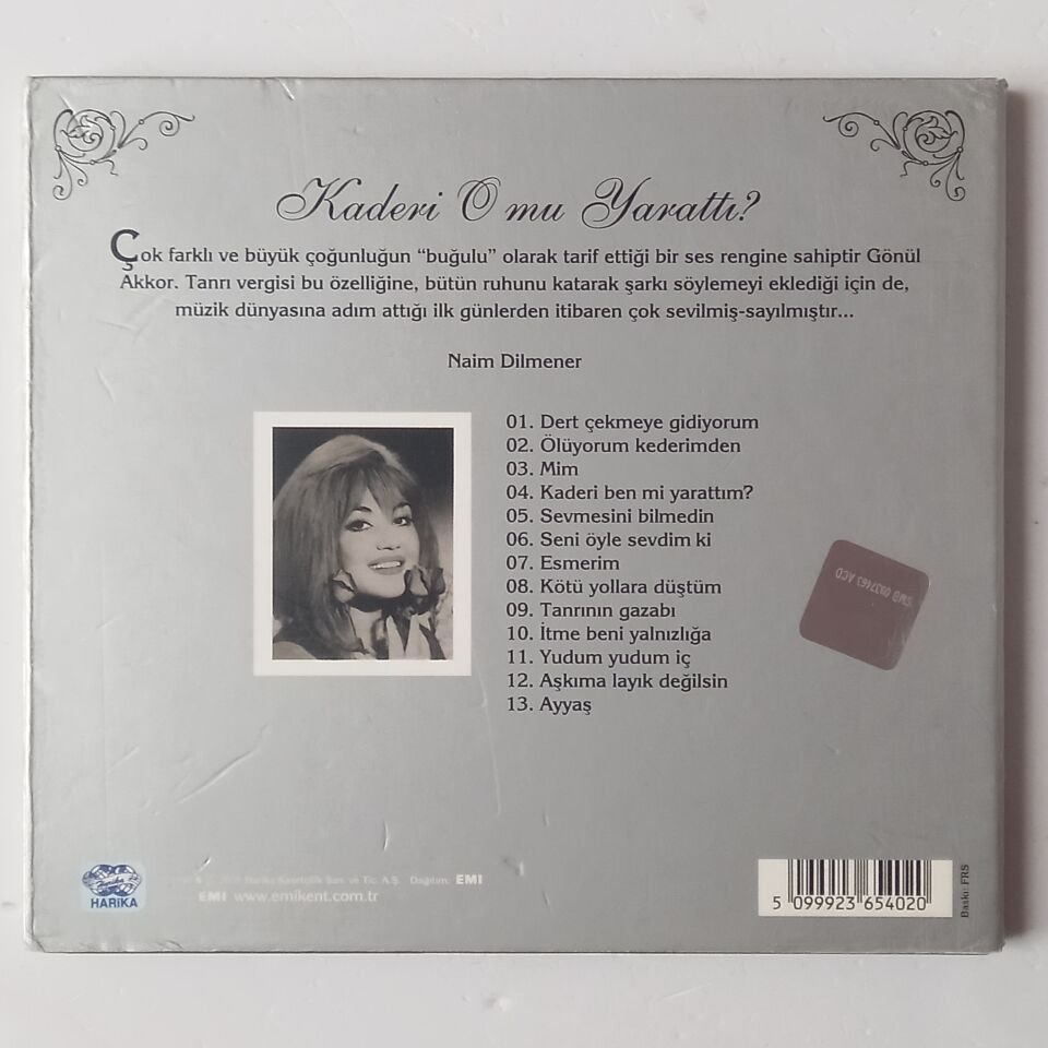 GÖNÜL AKKOR - ÖLÜYORUM KEDERİMDEN - CD 2.EL