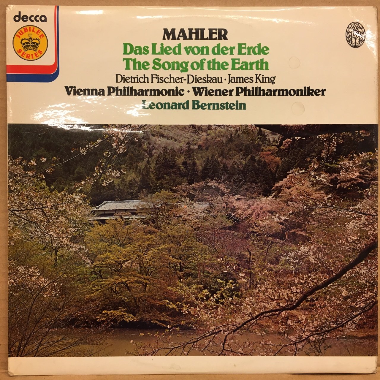 MAHLER DAS LIED VON DER ERDE FISCHER-DIESKAU JAMES KING VIENNA PHIL. BERNSTEIN 1977 2.EL PLAK