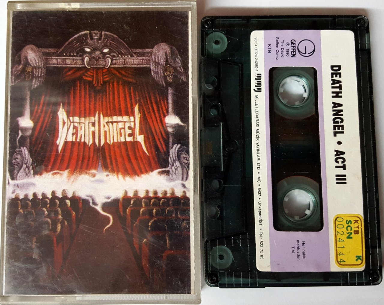 DEATH ANGEL - ACT III (1990) MMY CASSETTE MADE IN TURKEY ''USED''