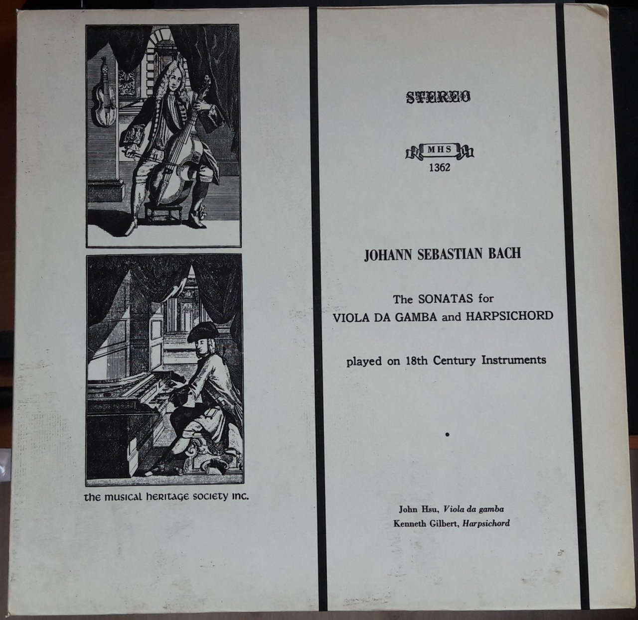 BACH SONATAS FOR VIOLA DA GAMBA AND HARPSICHORD JOHN HSU - PLAK 2.EL