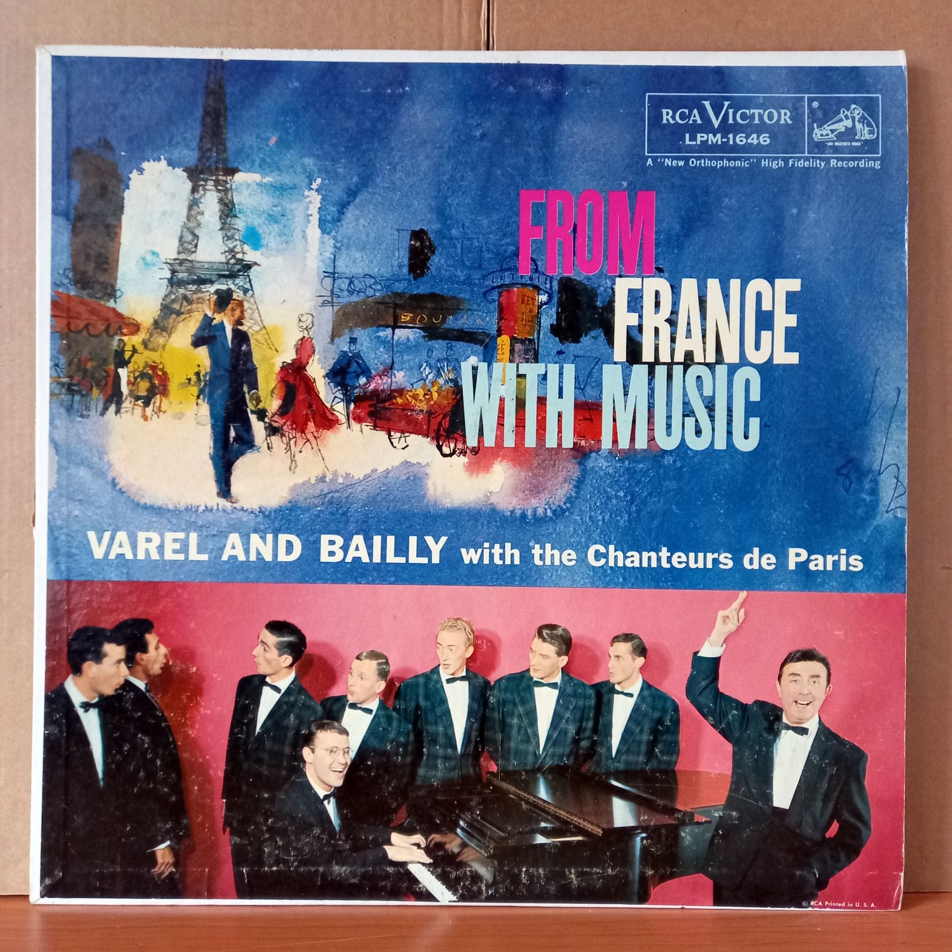 VAREL AND BAILLY WITH THE CHANTEURS DE PARIS – FROM FRANCE WITH MUSIC (1958) - LP 2.EL PLAK