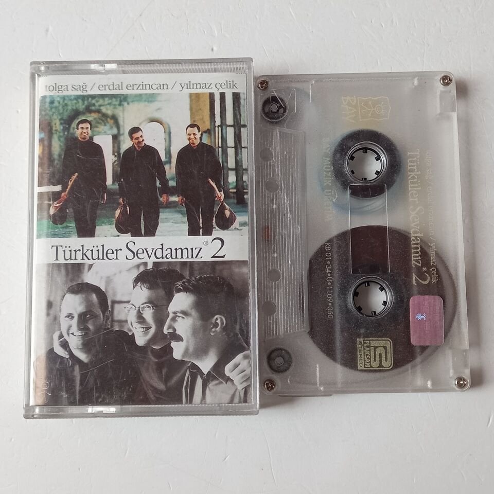 TÜRKÜLER SEVDAMIZ 2 - TOLGA SAĞ, ERDAL ERZİNCAN, YILMAZ ÇELİK (2001) - KASET 2.EL