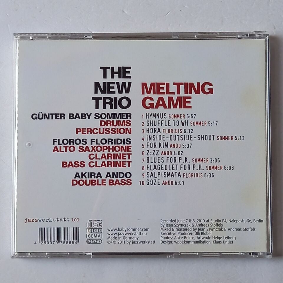 THE NEW TRIO, GÜNTER BABY SOMMER – MELTING GAME (2011) - CD 2.EL