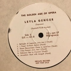 LEYLA GENCER THE GOLDEN AGE OF OPERA 2.EL PLAK
