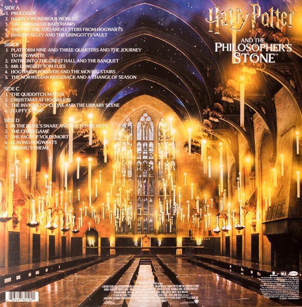 HARRY POTTER AND THE PHILOSOPHER'S STONE (ORIGINAL MOTION PICTURE SOUNDTRACK) / JOHN WILLIAMS (2001) - 2LP 2025 REISSUE GATEFOLD SIFIR PLAK