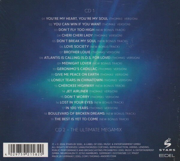 THOMAS ANDERS – ...SINGS MODERN TALKING: THE BEST (2026) - 2CD DIGIPAK AMBALAJINDA SIFIR
