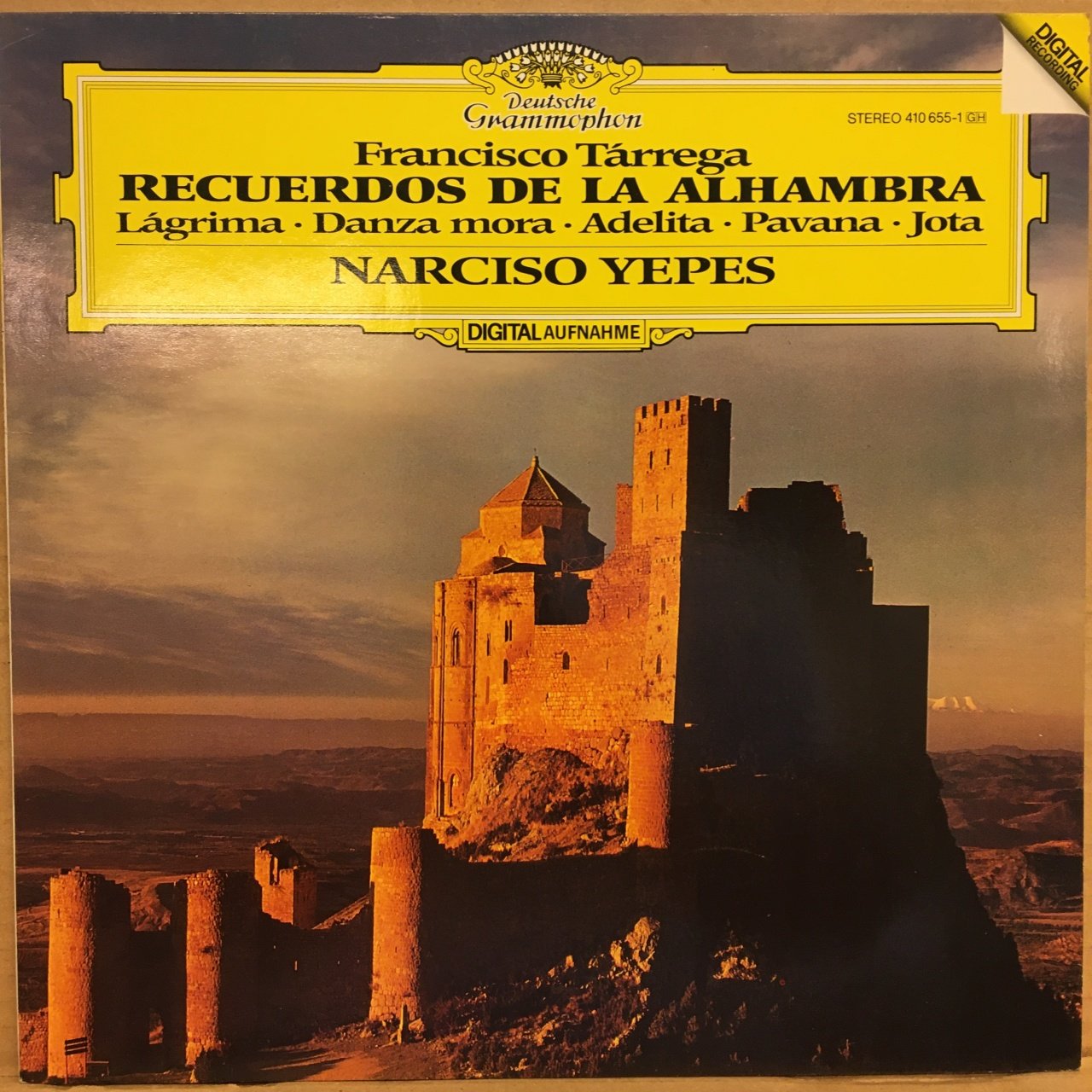 FRANCISCO TARREGA - RECUERDOS DE LA ALHAMBRA NARCISO YEPES 1983 2.EL PLAK