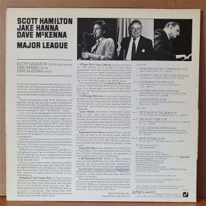 SCOTT HAMILTON / JAKE HANNA / DAVE MCKENNA - MAJOR LEAGUE (1986) - LP 2.EL PLAK
