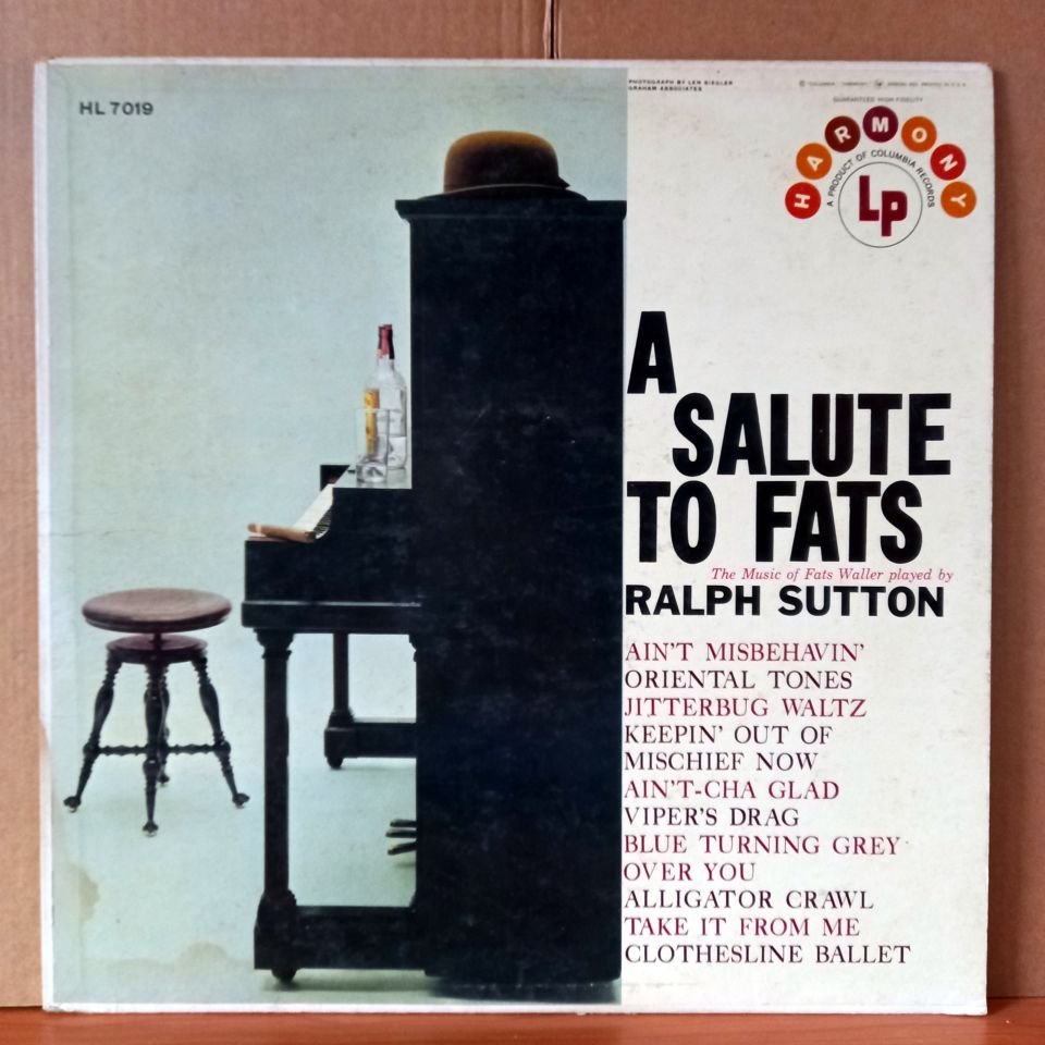 RALPH SUTTON – A SALUTE TO FATS (1957) - LP 2.EL PLAK
