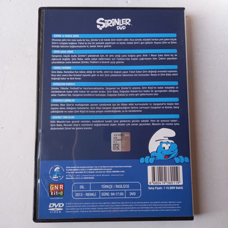 ŞİRİNLER - ŞİRİNE VE BEBEK ŞİRİN - DVD 2.EL