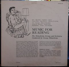 MUSIC FOR READING - THE MELACHRINO STRINGS AND ORCHESTRA - PLAK 2.EL
