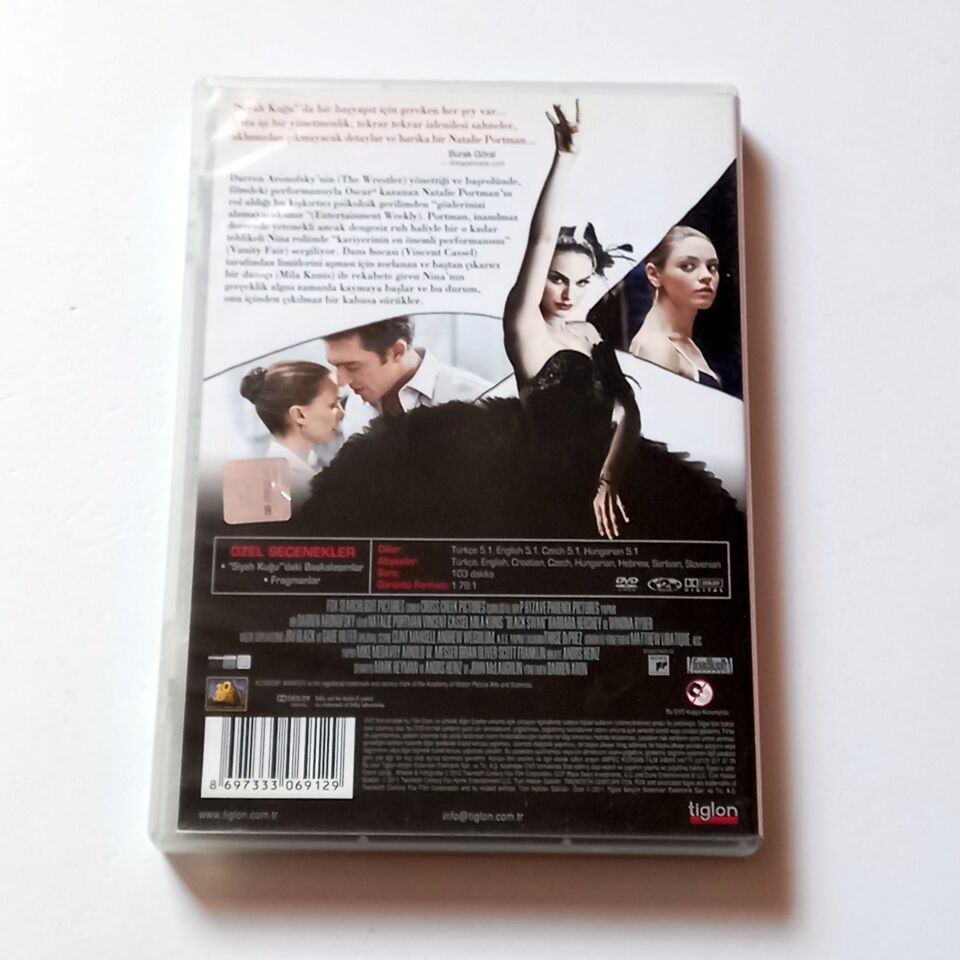 SİYAH KUĞU / BLACK SWAN - NATALIE PORTMAN, VINCENT CASSEL, MILA KUNIS - DARREN ARONOFSKY  - DVD 2.EL