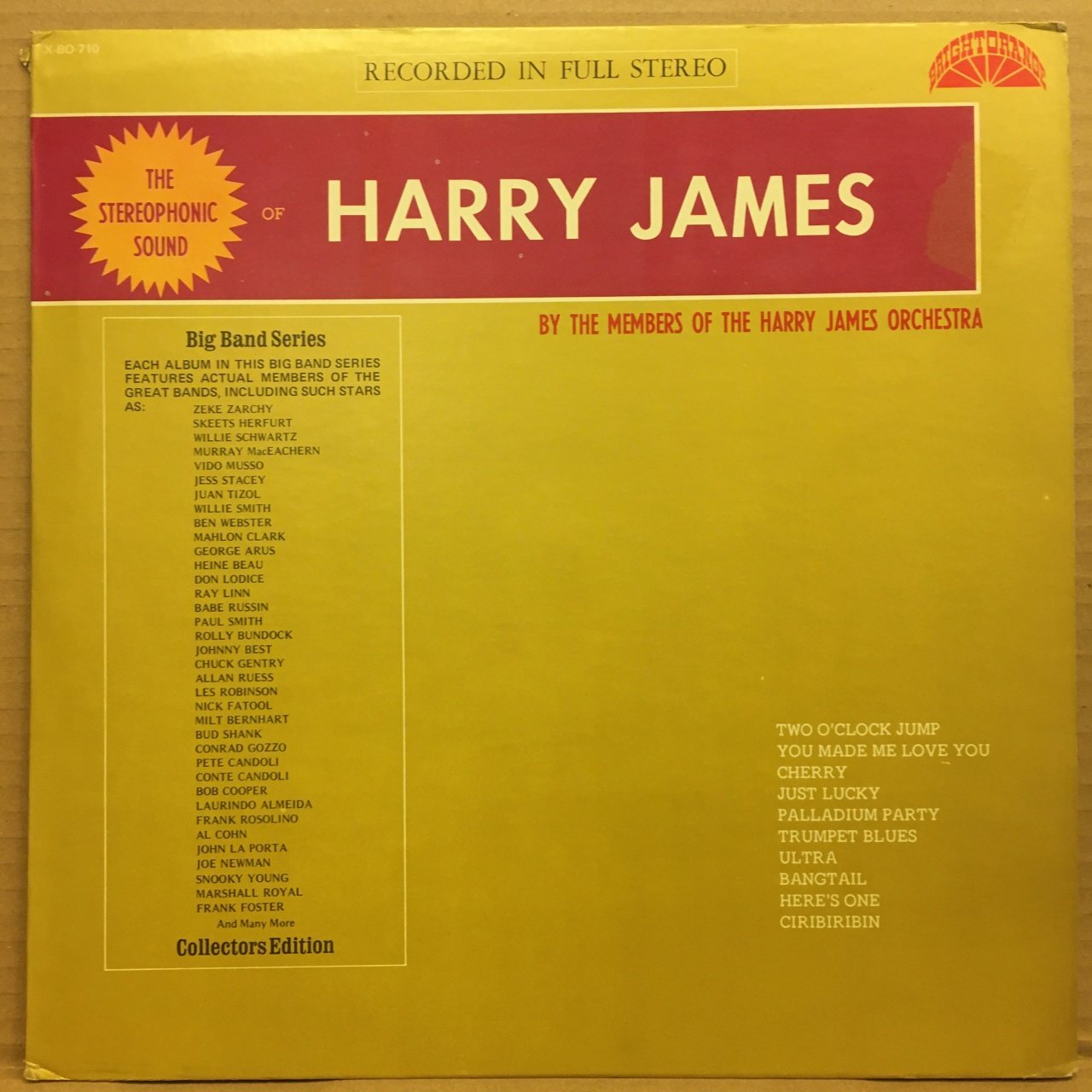STEREOPHONIC SOUND OF HARRY JAMES 2.EL PLAK