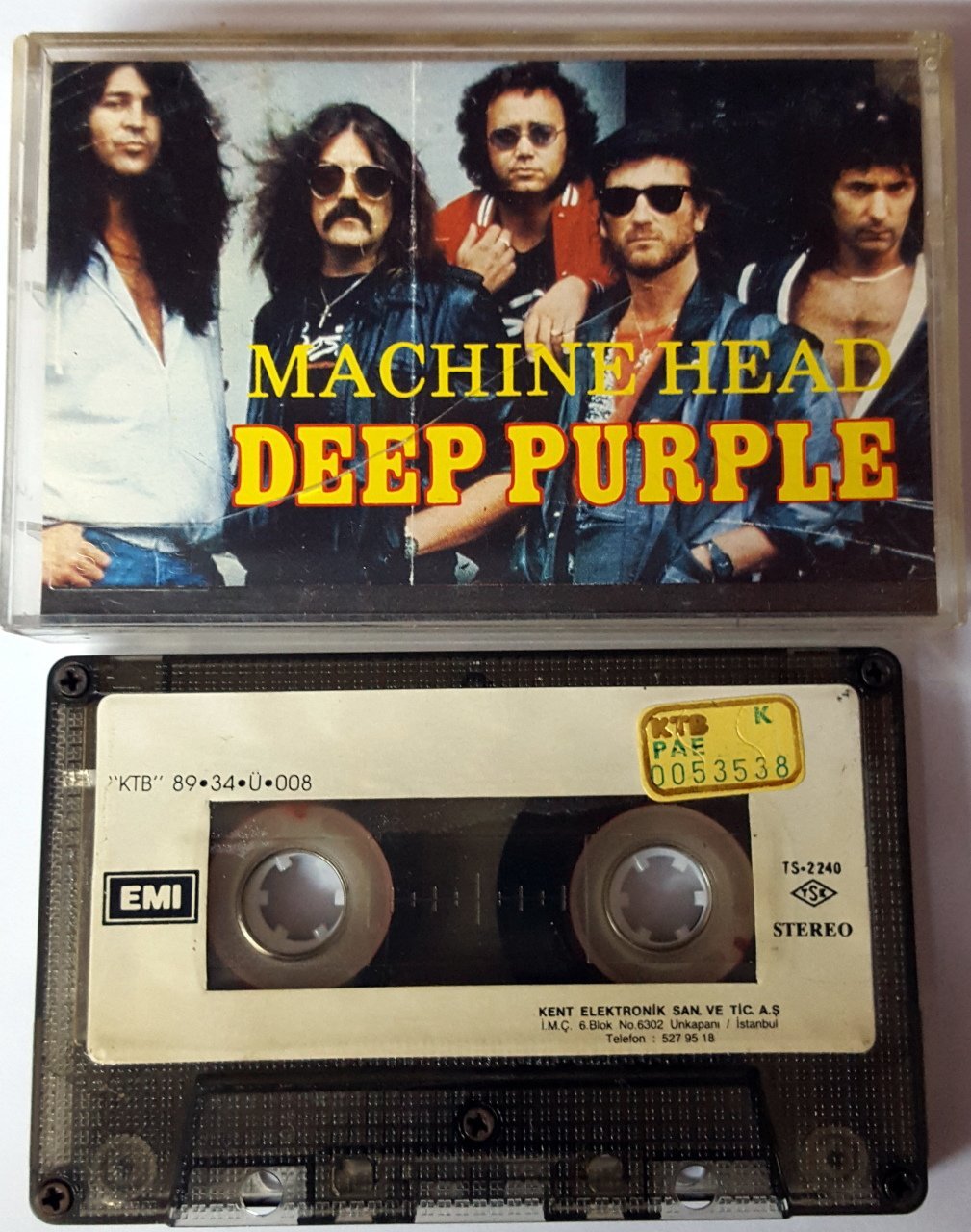 DEEP PURPLE - MACHINE HEAD (1989) KENT CASSETTE MADE IN TURKEY ''USED''