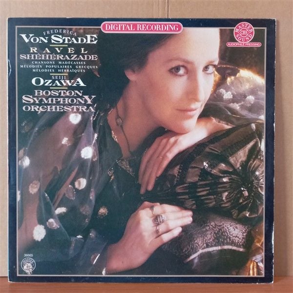 FREDERICA VON STADE, SEIJI OZAWA, BOSTON SYMPHONY ORCHESTRA - RAVEL – SCHEHERAZADE / CHANSONS MADECASSES / MELODIES POPULAIRES GRECQUES / MELODIES HEBRAIQUES (1981) - LP 2.EL PLAK