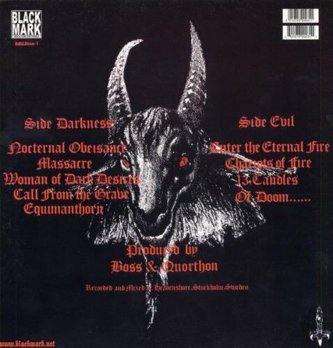 BATHORY - UNDER THE SIGN OF THE BLACK MARK (1987) - LP 180GR 2014 EDITION BLACK VINYL SIFIR PLAK