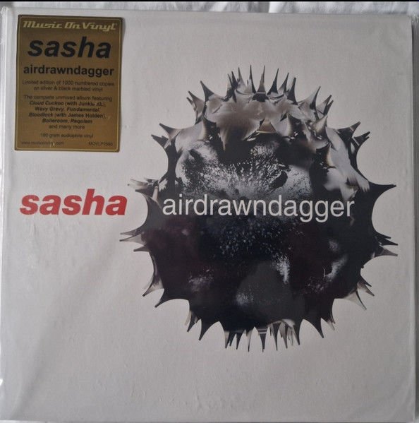 SASHA – AIRDRAWNDAGGER (2002) - 3LP 2023 REPRESS LIMITED EDITION NUMBERED SILVER & BLACK MARBLED VINYL RENKLİ SIFIR PLAK