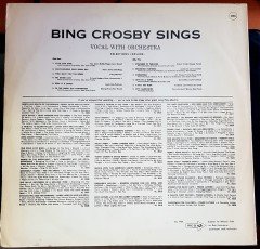 BING CROSBY SINGS PLAK 2.EL YERLİ BASKI