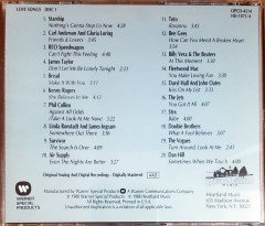 LOVE SONGS DISC 1 / PHIL COLLINS, TOTO, BEE GEES, AIR SUPLY, DAN HILL, KENNY ROGERS, STYX (1988) HEARTLAND CD 2.EL