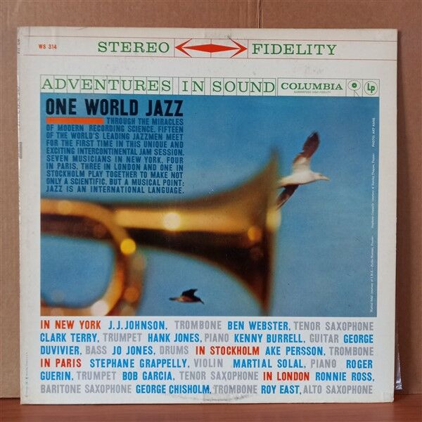ONE WORLD JAZZ / J.J. JOHNSON, BEN WEBSTER, CLARK TERRY, HANK JONES, KENNY BURRELL, JO JONES (1960) - LP 2.EL PLAK
