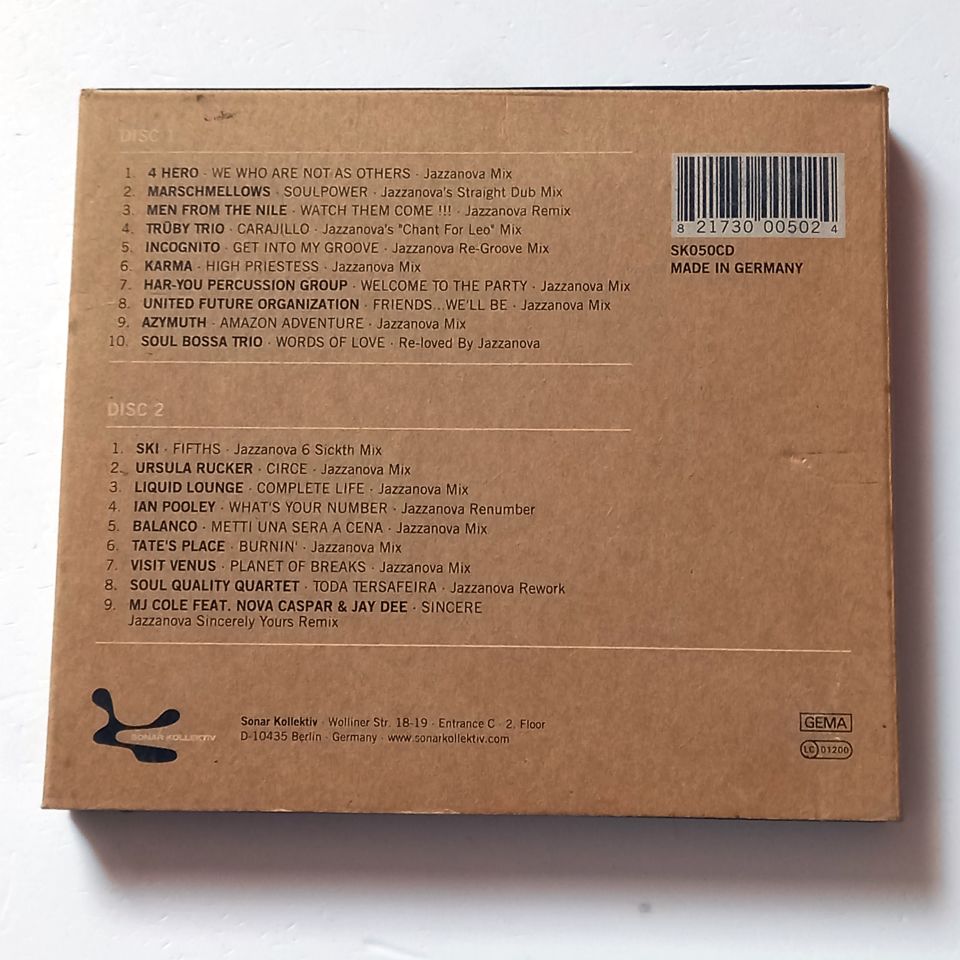 JAZZANOVA – THE REMIXES 1997-2000 (2005) - 2CD REISSUE DIGIPAK 2.EL
