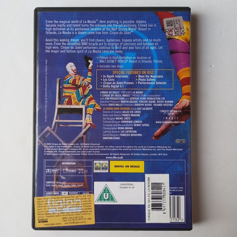 LA NAUBA CIRQUE DU SOLEIL - DVD 2.EL