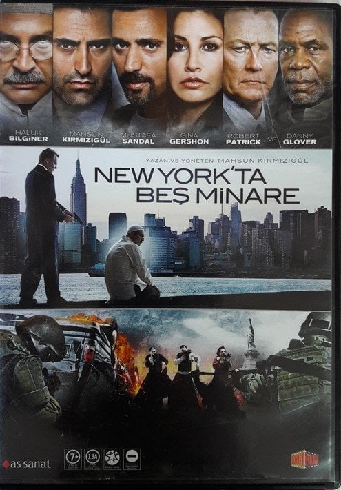 NEW YORK'TA BEŞ MİNARE - HALUK BİLGİNER - MUSTAFA SANDAL - DANNY GLOVER - MAHSUN KIRMIZIGÜL - DVD 2.EL