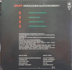 SPLIFF - HIERZLICHEN GLÜCKWUNSCH! (1982) - PLAK 2.EL