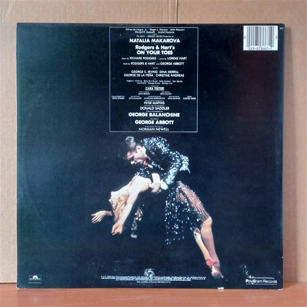 RODGERS & HART – ON YOUR TOES / ORIGINAL 1983 BROADWAY CAST (1983) - LP 2.EL PLAK