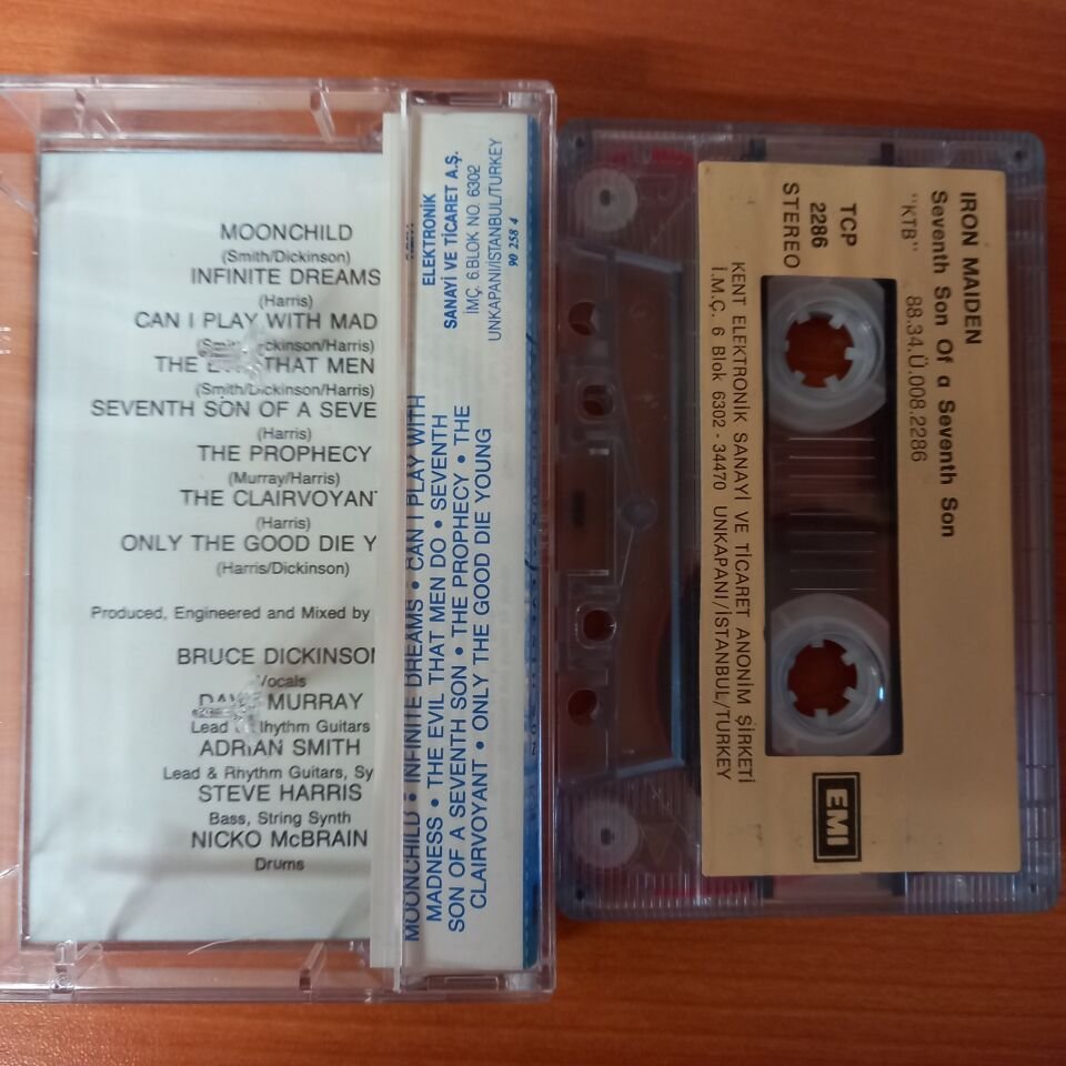 IRON MAIDEN - SEVENTH SON OF A SEVENTH SON (1988) - KASET 2.EL