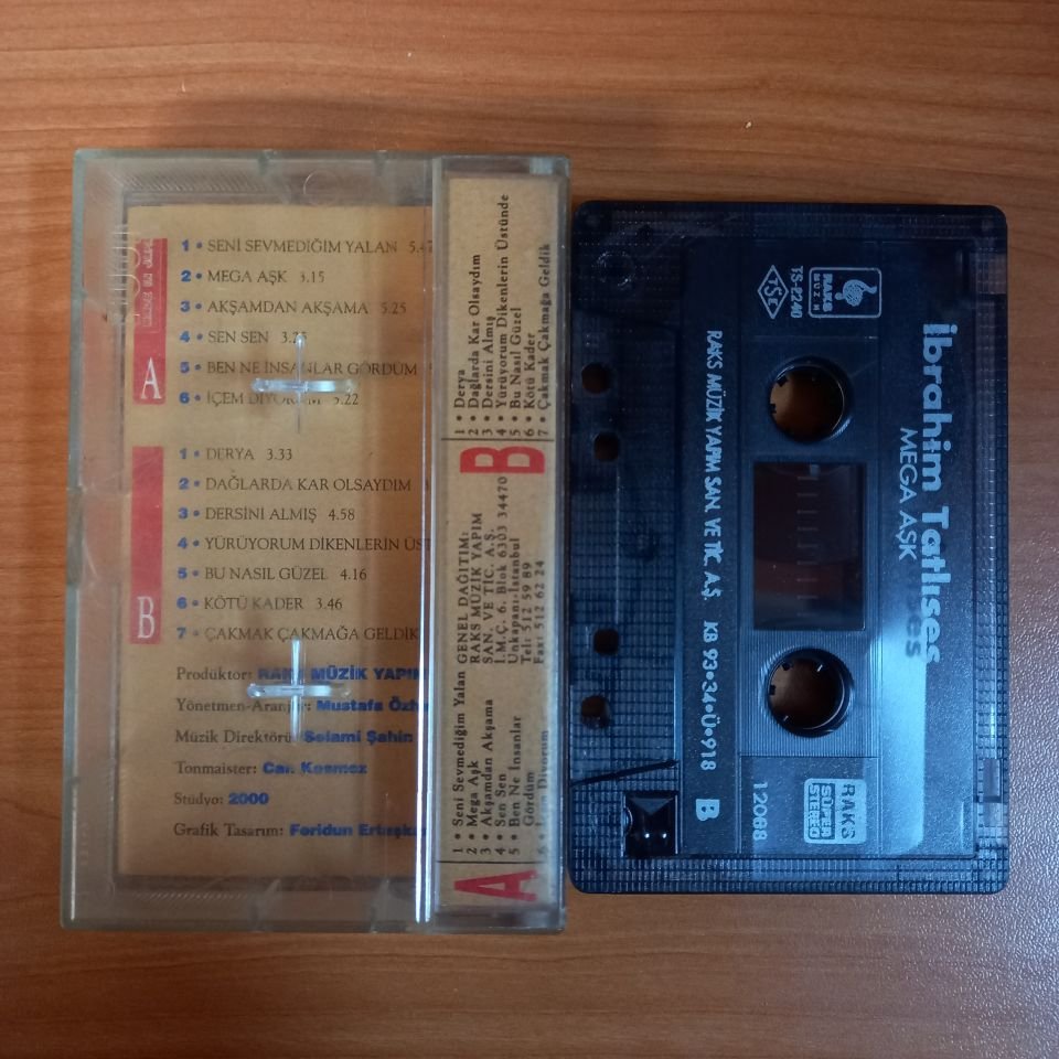 İBRAHİM TATLISES - MEGA AŞK (1993) - KASET 2.EL