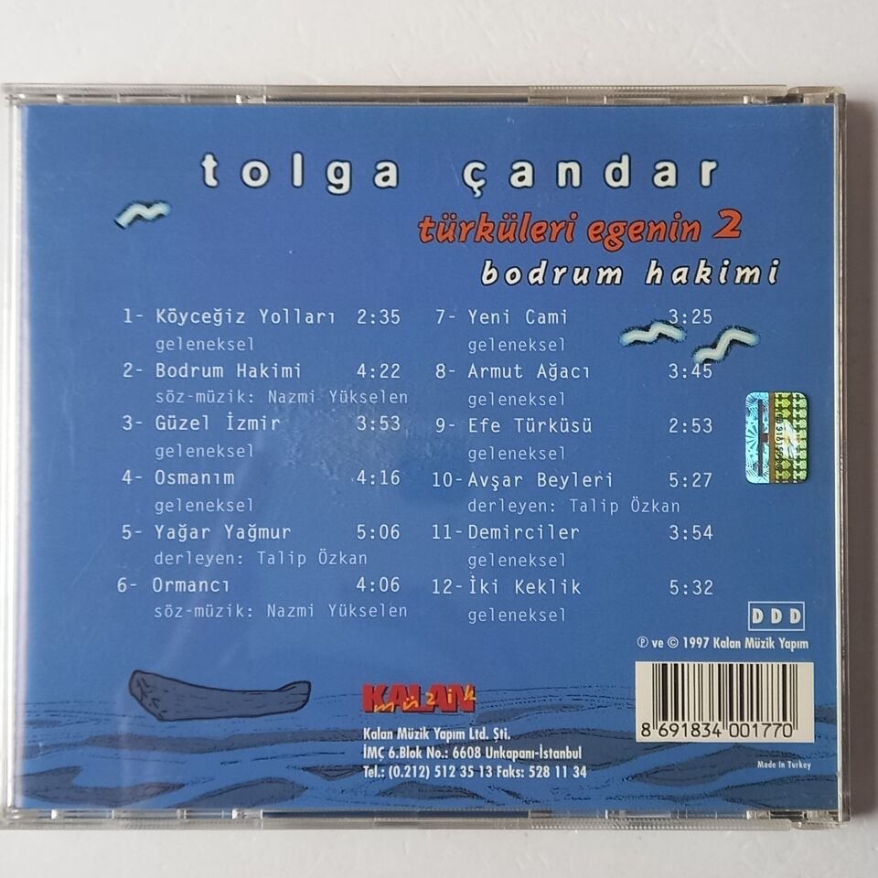 TOLGA ÇANDAR – TÜRKÜLERI EGENIN 2: BODRUM HAKİMİ (1997) - CD 2.EL