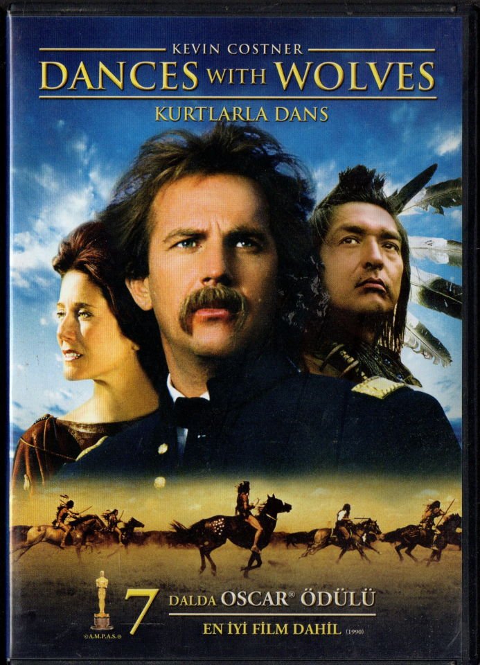 DANCES WITH WOLVES - KURTLARLA DANS - KEVIN COSTNER - DVD 2.EL