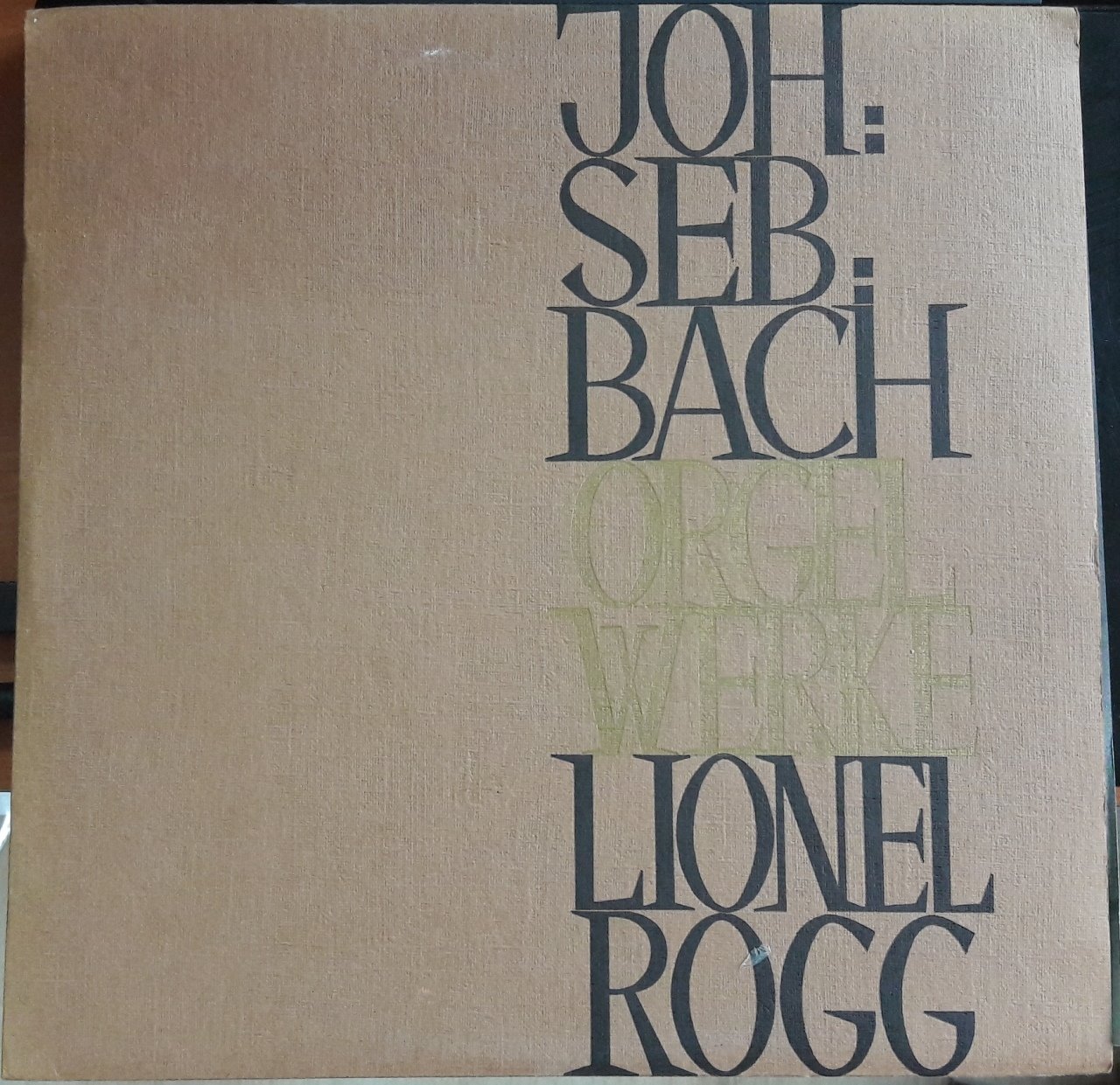BACH COMPLETE ORGAN WORKS 18 LIONEL ROGG - PLAK 2.EL