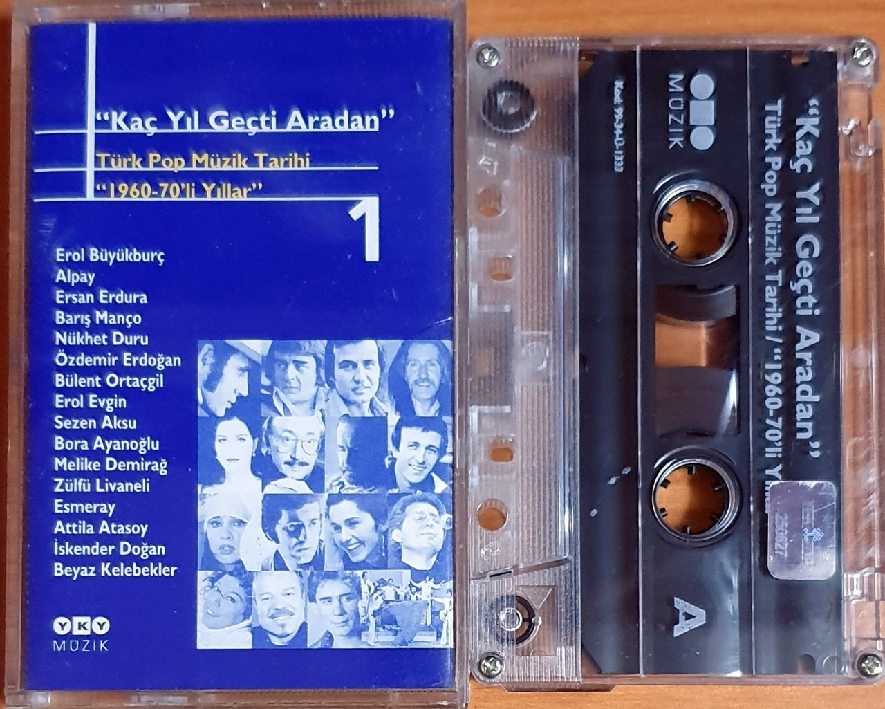 KAÇ YIL GEÇTİ ARADAN 1 / TÜRK POP MÜZİK TARİHİ 1960-70'Lİ YILLAR / ALPAY, ESMERAY, NÜKHET DURU, BARIŞ MANÇO, BEYAZ KELEBEKLER, BÜLENT ORTAÇGİL (1999) KASET YAPI KREDİ 2.EL