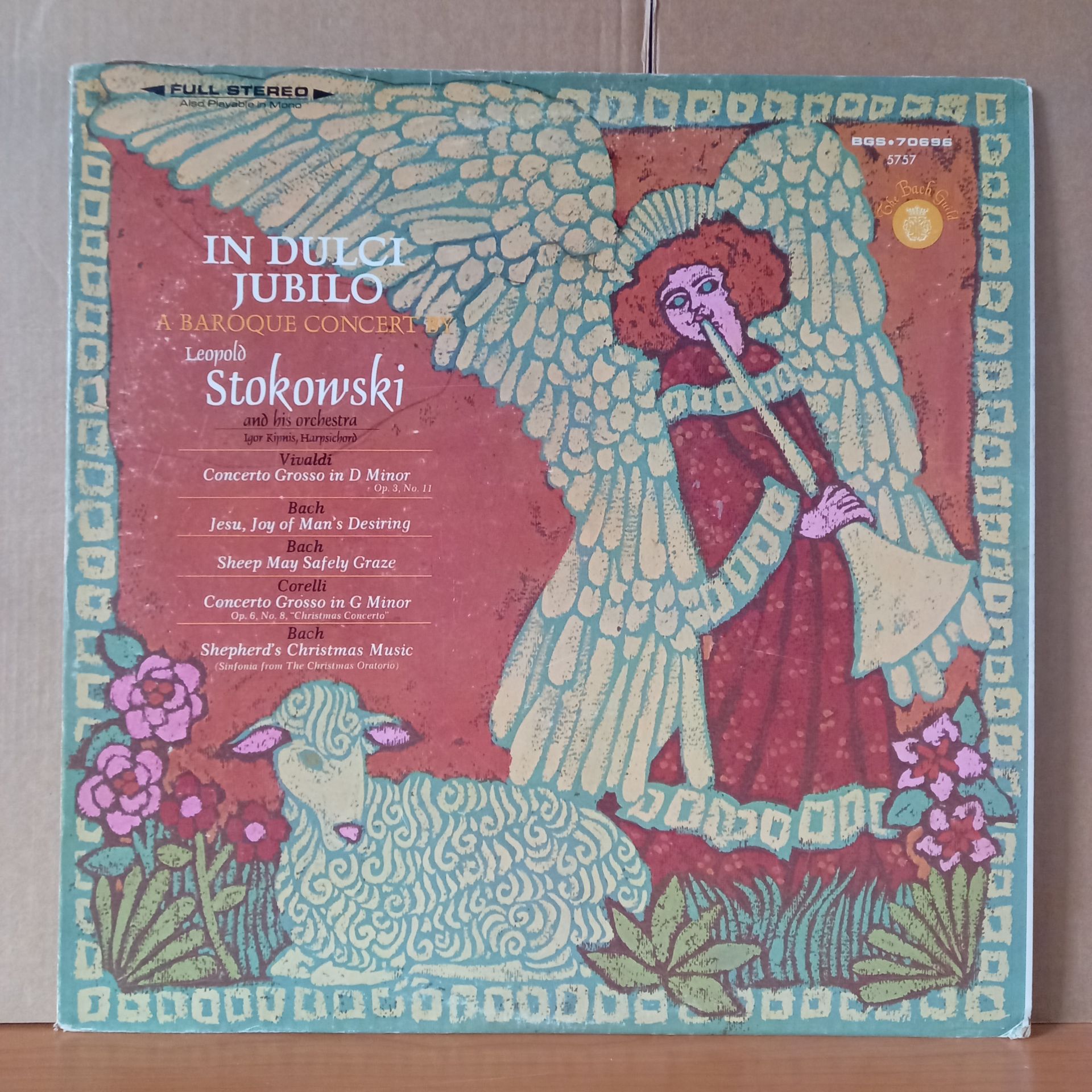 IN DULCI JUBILO: A BAROQUE CONCERT BY LEOPOLD STOKOWSKI AND HIS SYMPHONY ORCHESTRA / VIVALDI, BACH, CORELLI (1967) - LP 2.EL PLAK