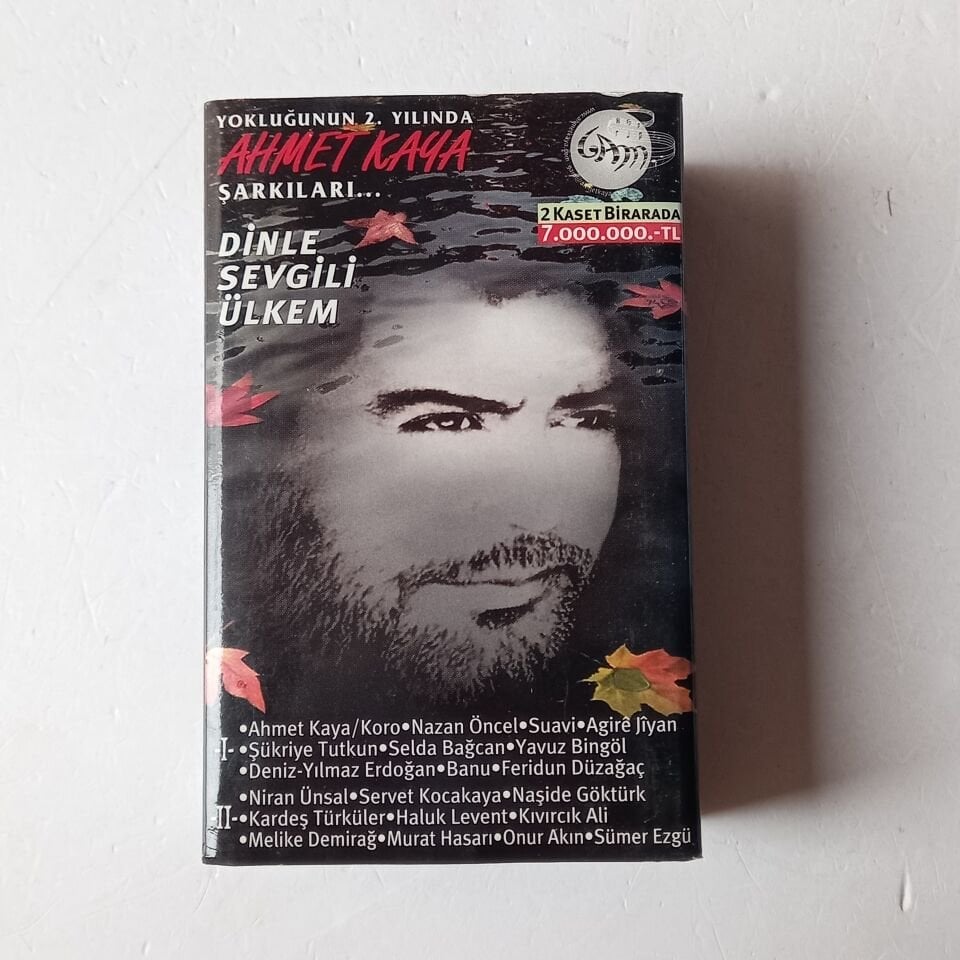 AHMET KAYA - DİNLE SEVGİLİ ÜLKEM 1-2 (1993) - 2 KASET 2.EL