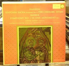 HANSON SYM. NO 5 BARBER SYM. NO 1 HOWARD HANSON