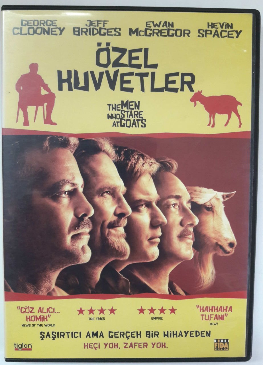 ÖZEL KUVVETLER - THE MEN WHO STARE AT GOATS - GEORGE CLOONEY - JEFF BRIDGES - EWAN McGREGOR - KEVIN SPACEY - DVD 2.EL