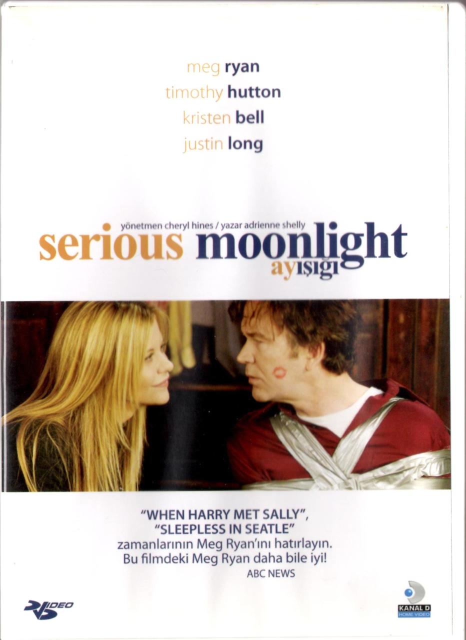 SERIOUS MOONLIGHT - AYIŞIĞI - MEG RYAN - TIMOTHY HUTTON - DVD 2.EL