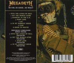 MEGADETH - SO FAR SO GOOD SO WHAT (1988) - CD REMASTERED & REMIXED JEWEL CASE SIFIR