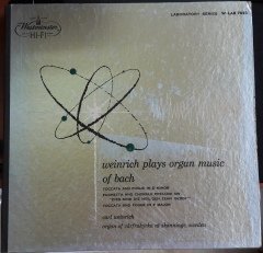 BACH ORGAN WORKS CARL WEINRICH - PLAK 2.EL