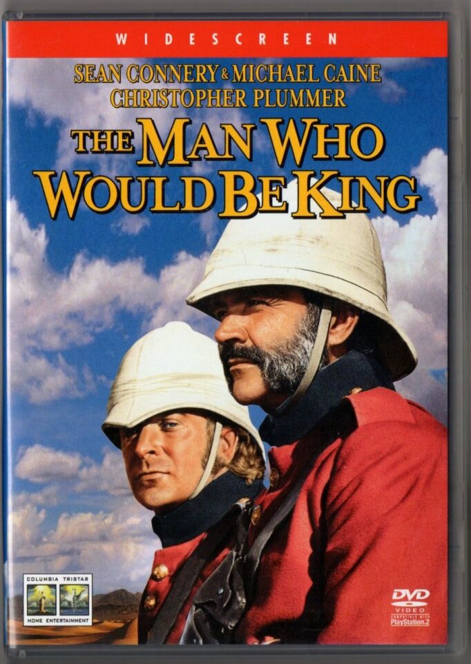 The MAN WHO WOULD BE KING - SEAN CONNERY - MICHAEL CAINE - JOHN HOUSTON - DVD 2.EL