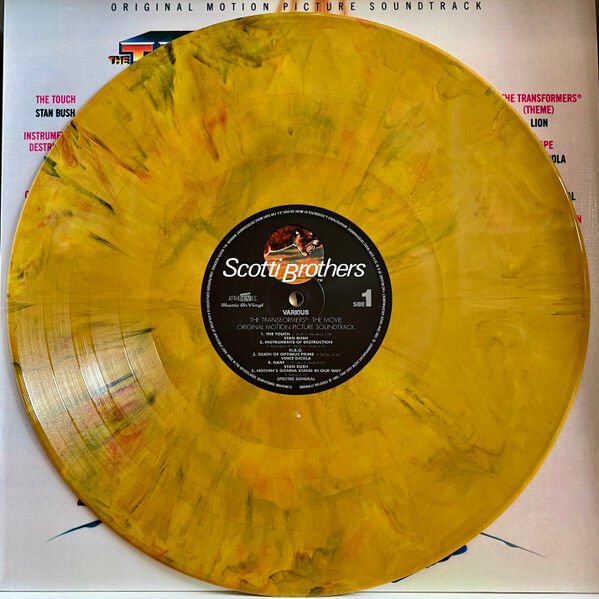 THE TRANSFORMERS: THE MOVIE (ORIGINAL MOTION PICTURE SOUNDTRACK) (1986) - LP 2025 REISSUE 180GR UNICRON MARBLED SIFIR PLAK